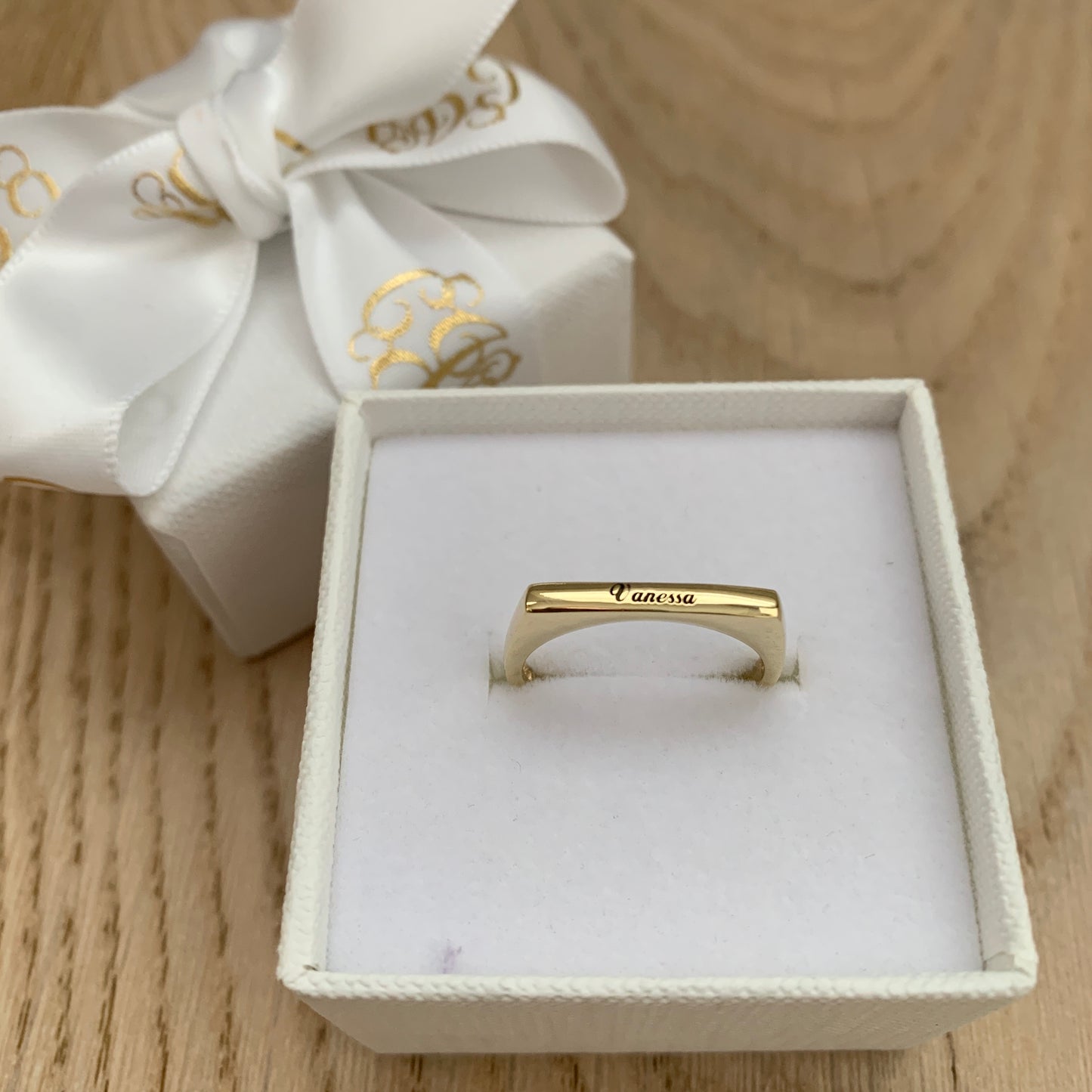 Personalised Name Engraved Ring