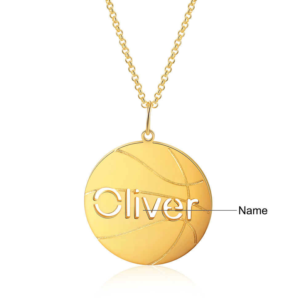 Personalised Basketball Name Necklace
