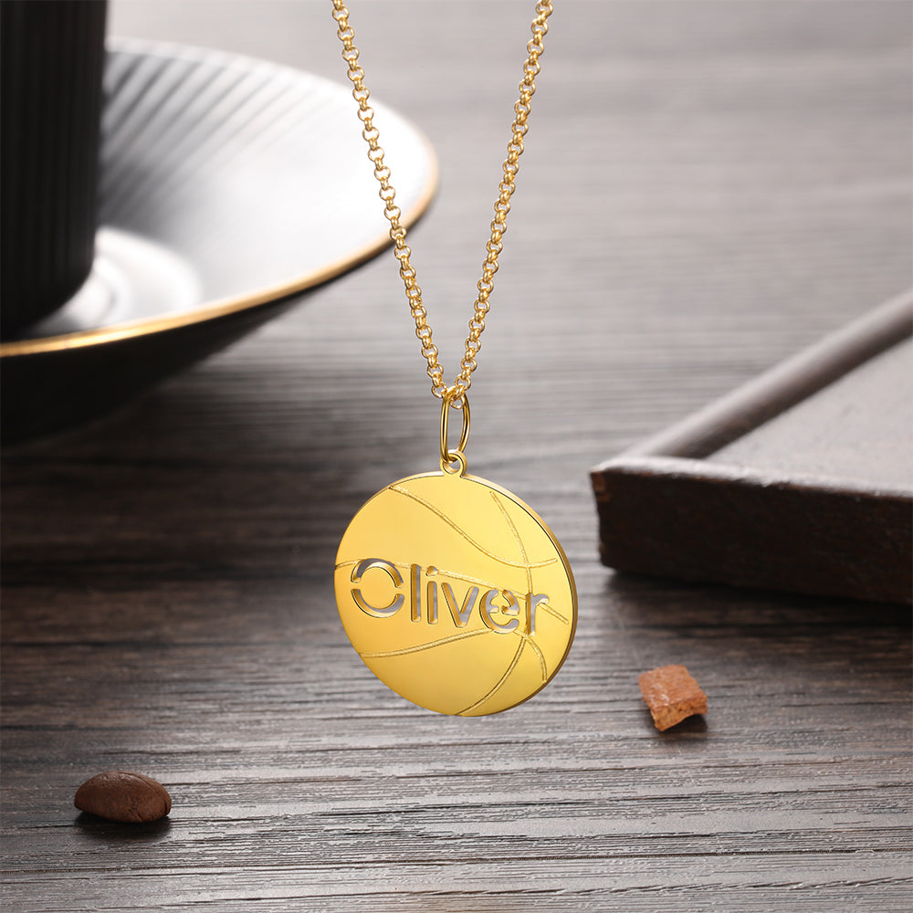 Personalised Basketball Name Necklace