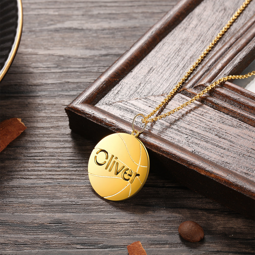 Personalised Basketball Name Necklace