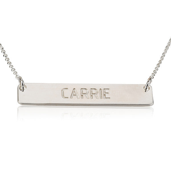 Personalised Bar Name Necklace