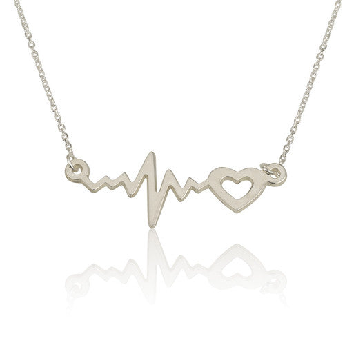 Heartbeat with Heart Necklace