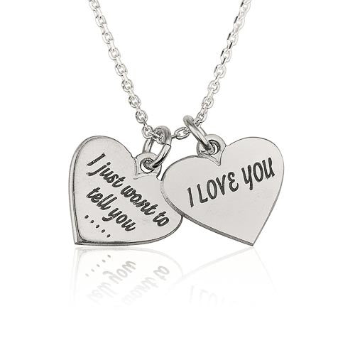 Two Hearts Personalised Necklace