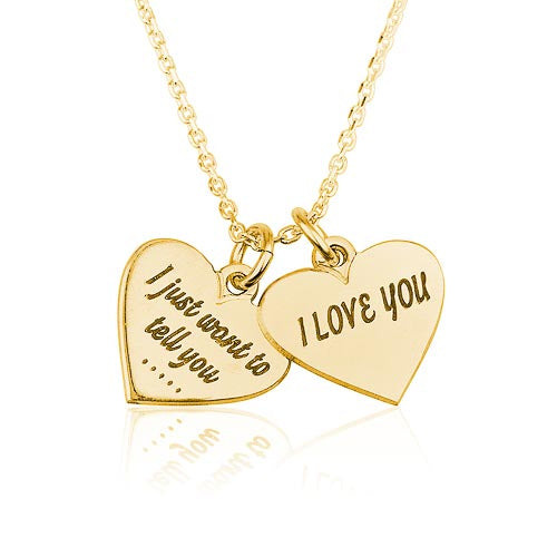 Two Hearts Personalised Necklace