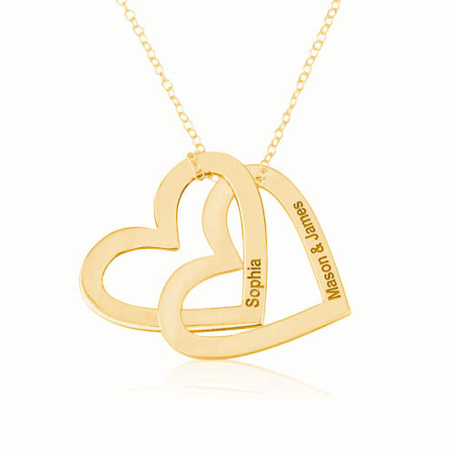 Russian Hearts Personalised Necklace
