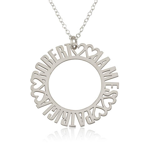 Names Circle Personalised Necklace