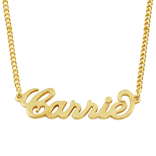 Carrie style outlet name necklace