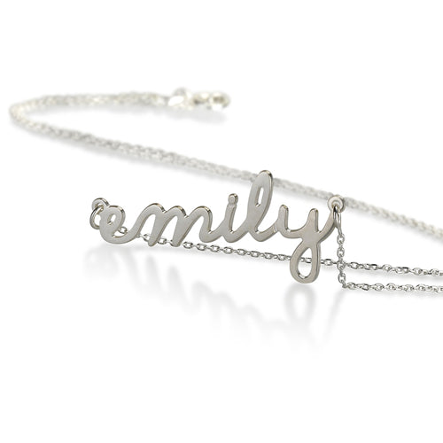 Lower Case Script Personalised Name Necklace