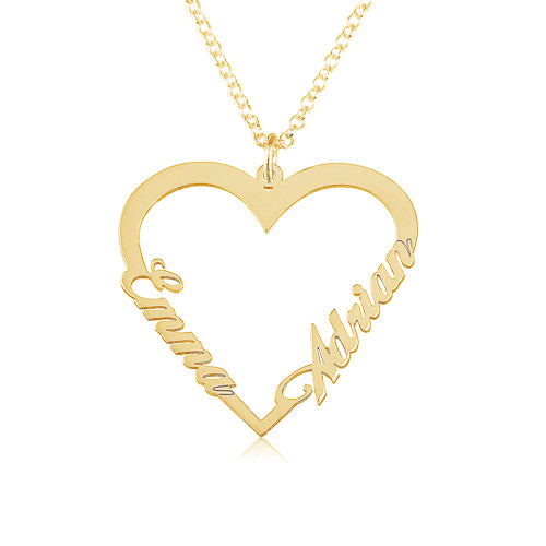 Personalised Heart Name Necklace