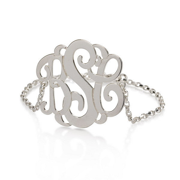 Personalised Curly Monogram Bracelet