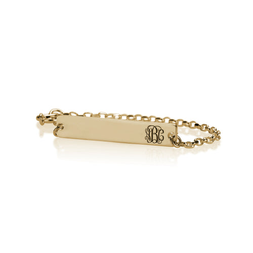 Personalised Monogram Bar Bracelet