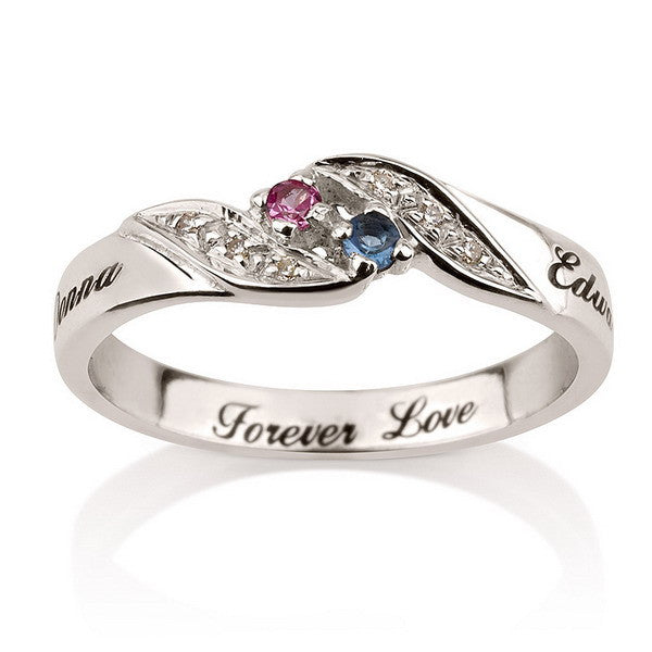 Personalised Birthstones Ring