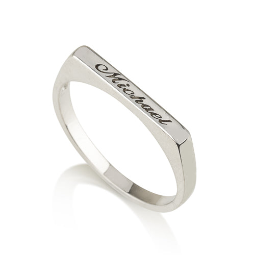 Personalised Name Engraved Ring
