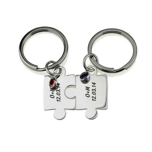 Personalised Best Friend/ Lover Puzzle Keyrings