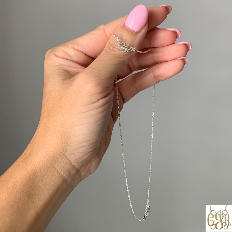 'MINI' Carrie Style Personalised Name Necklace