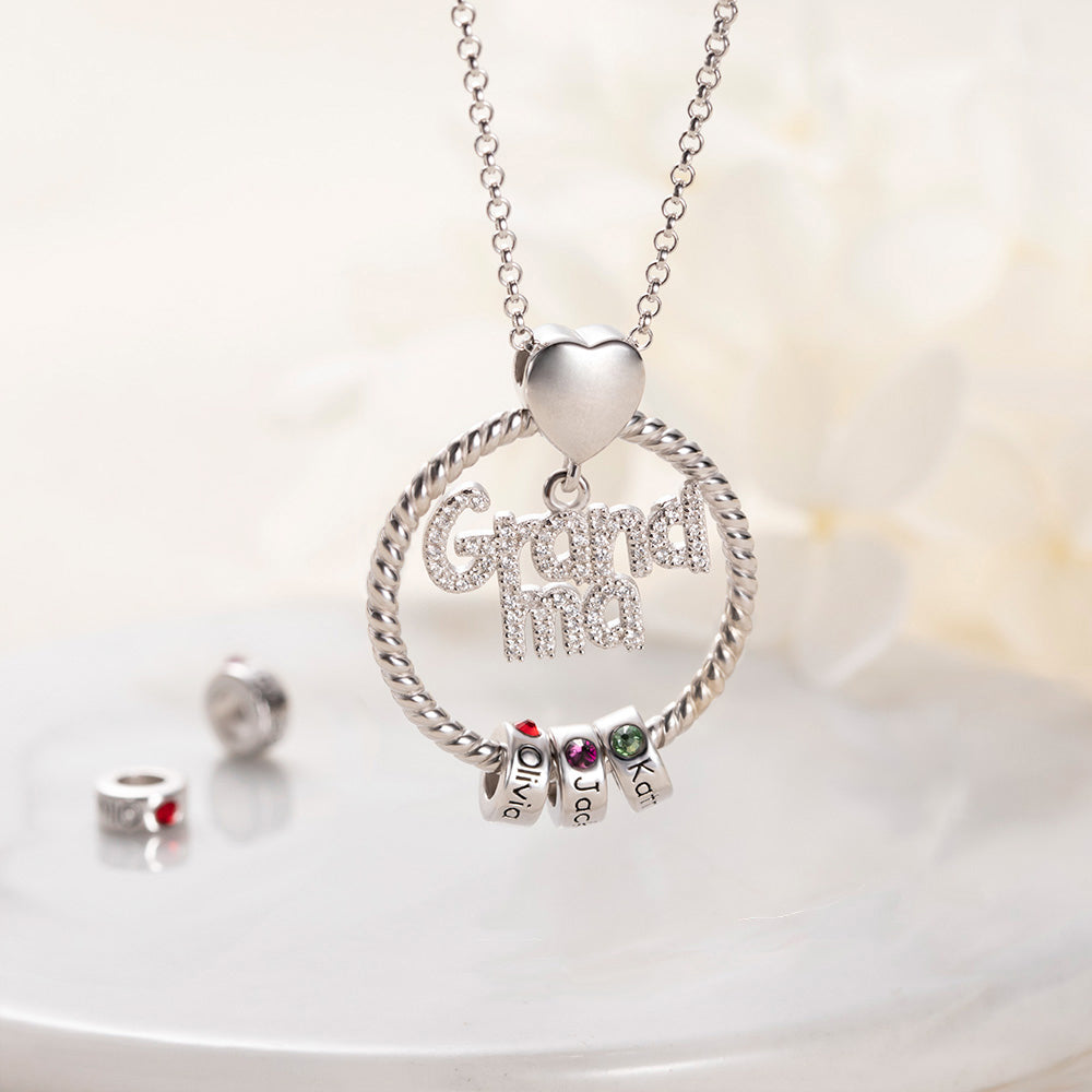 Grandchildren sales necklace charms