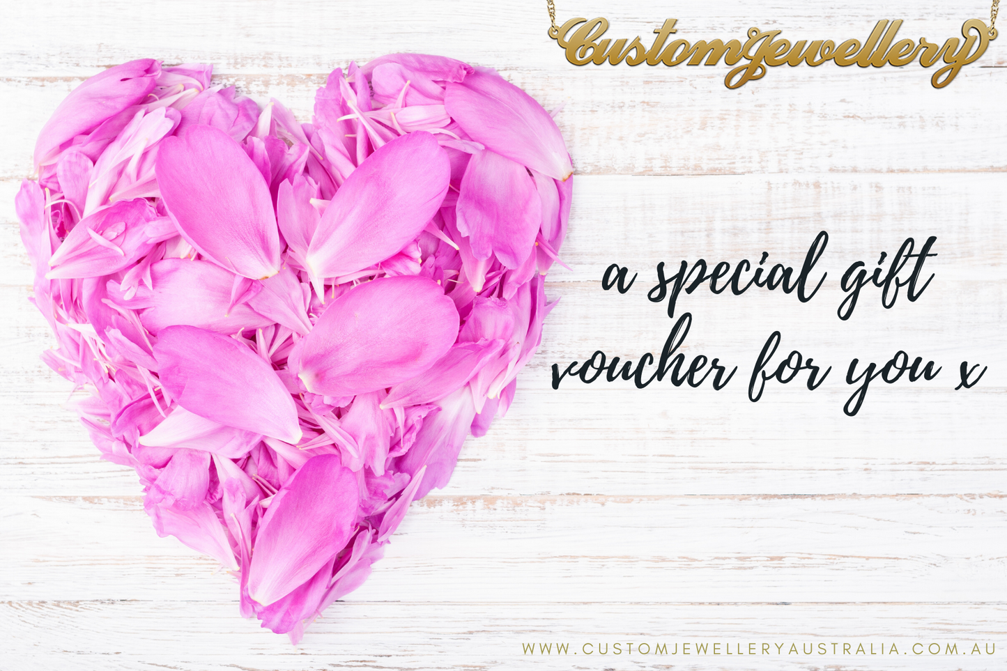 Custom Jewellery Gift Voucher