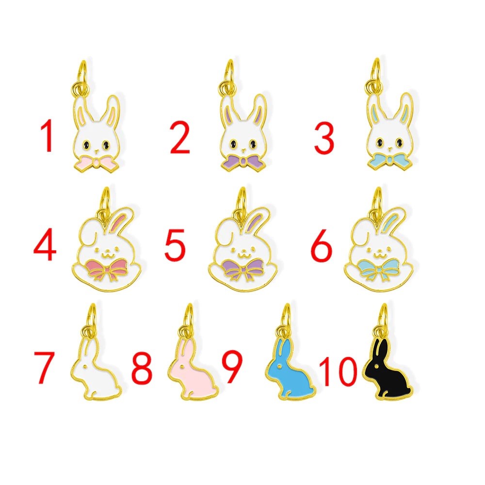 Personalised Easter Bunny Name Bead Bracelet