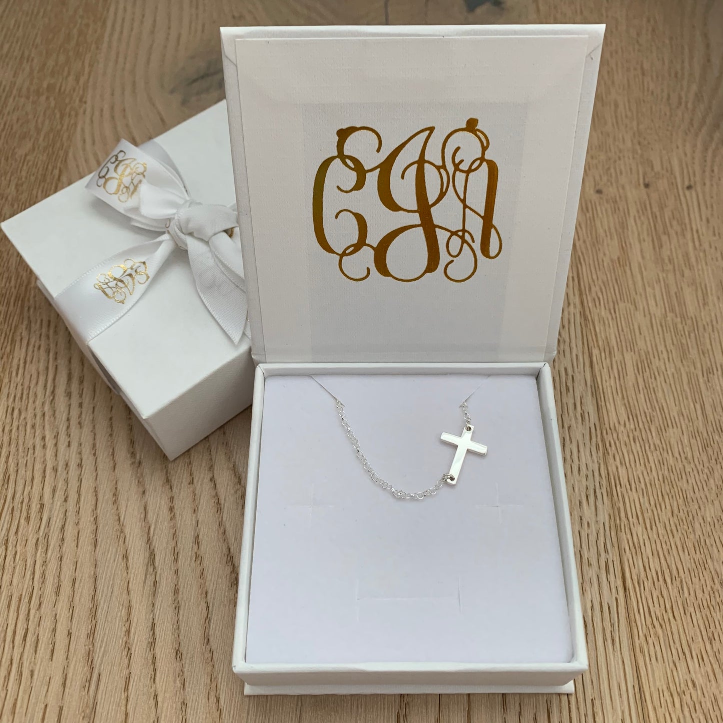 Sideways Cross Necklace
