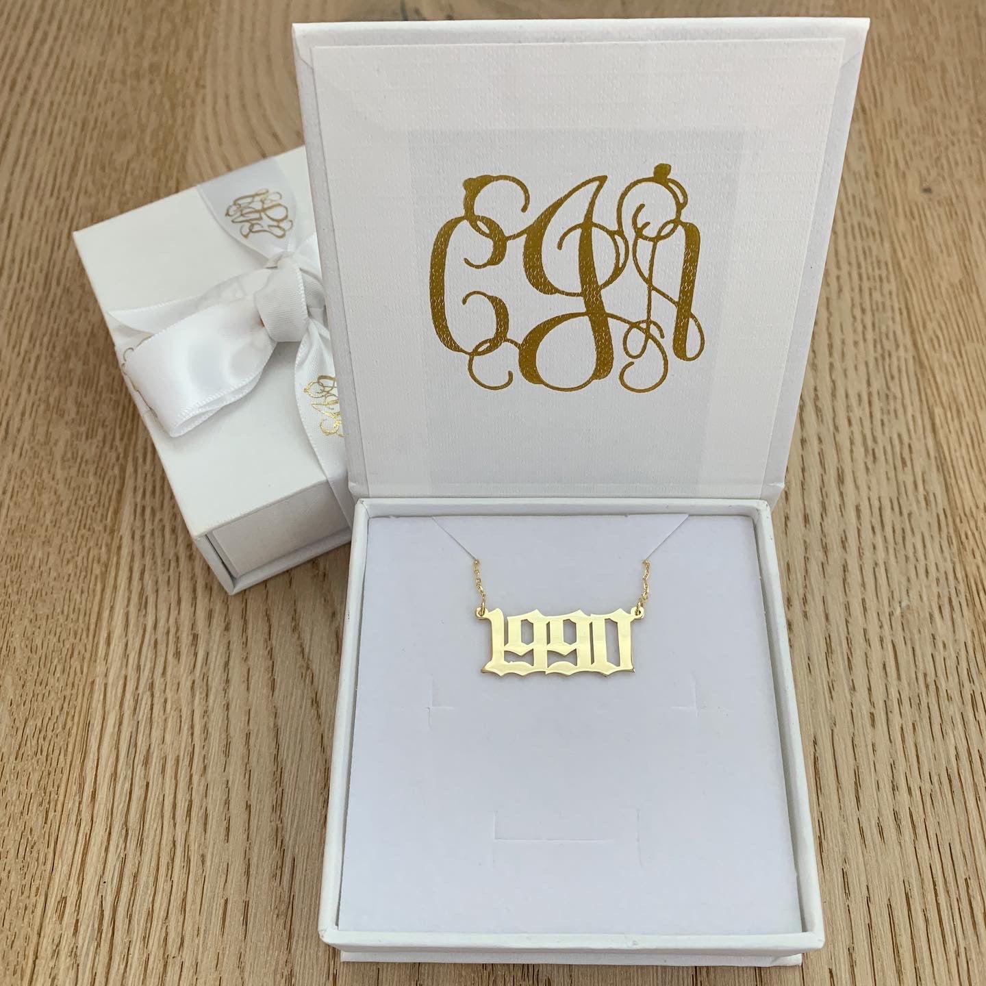 Old English Personalised Name Necklace