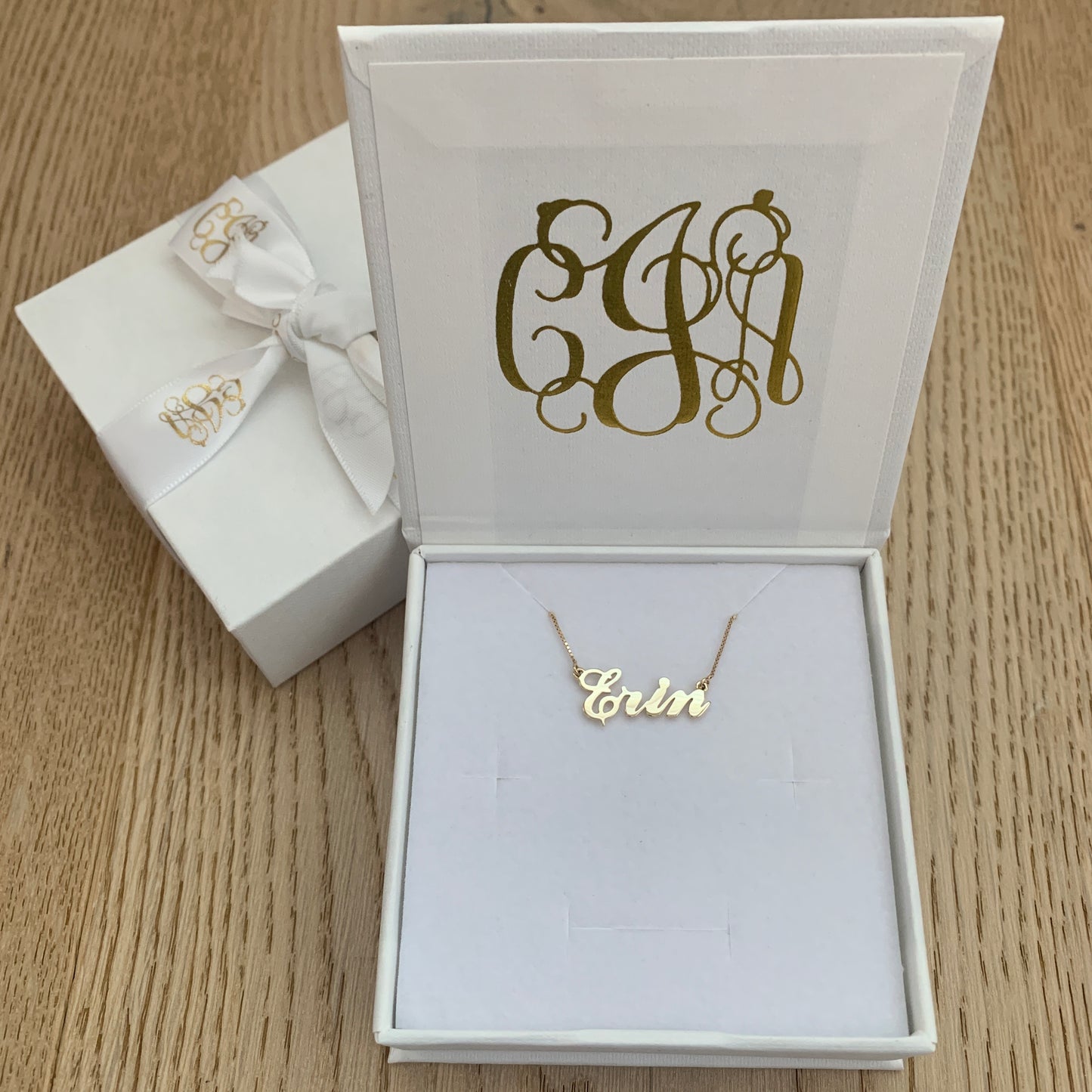 14K Solid Gold Personalised Name Necklace
