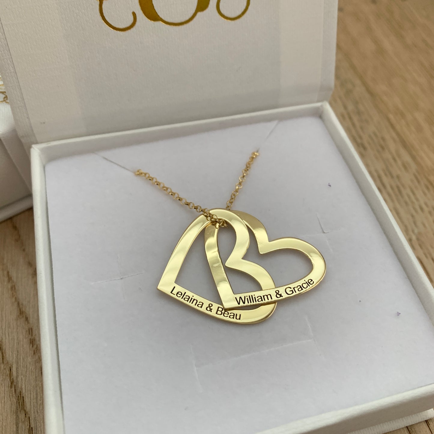 Russian Hearts Personalised Necklace