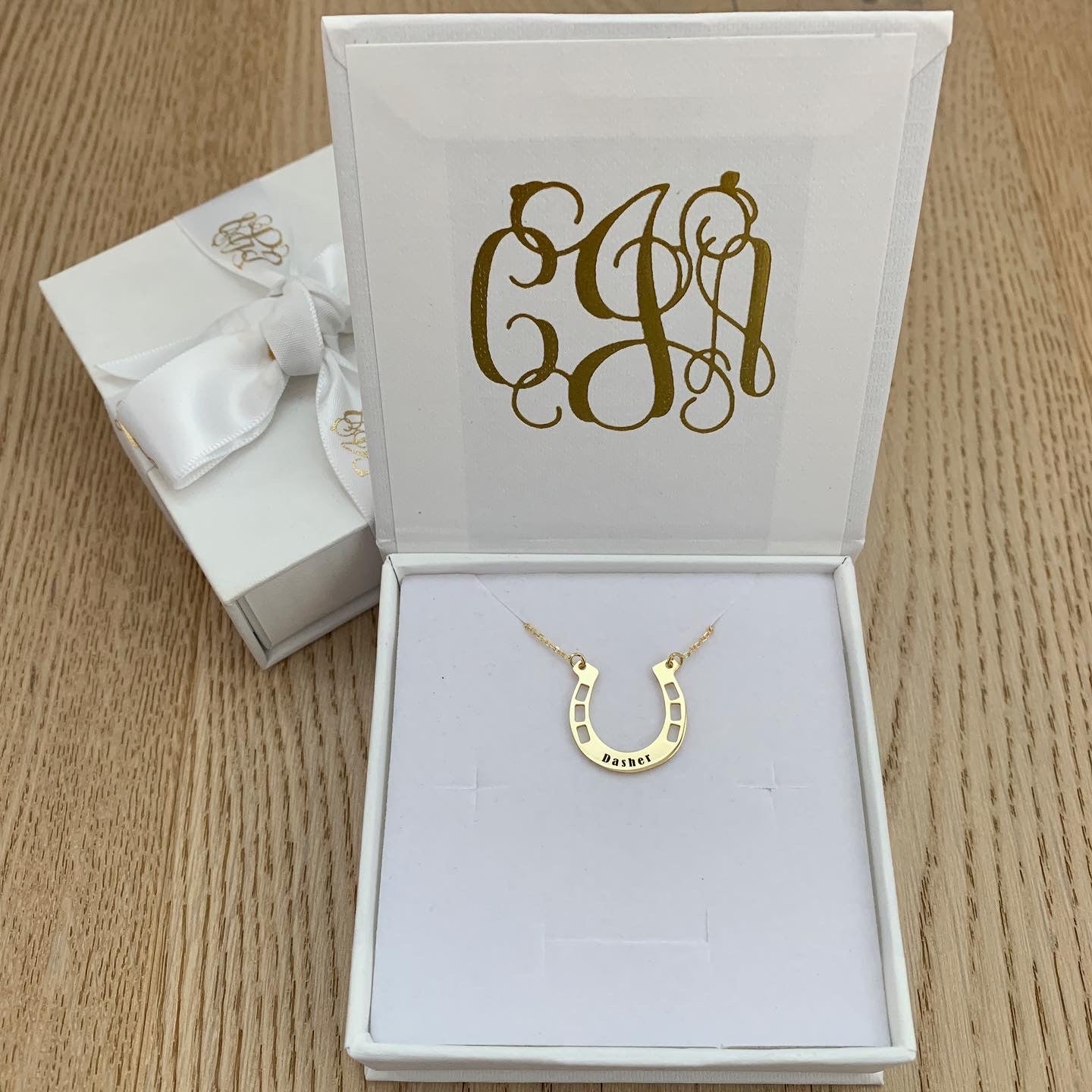 Horse Shoe Personalised Necklace