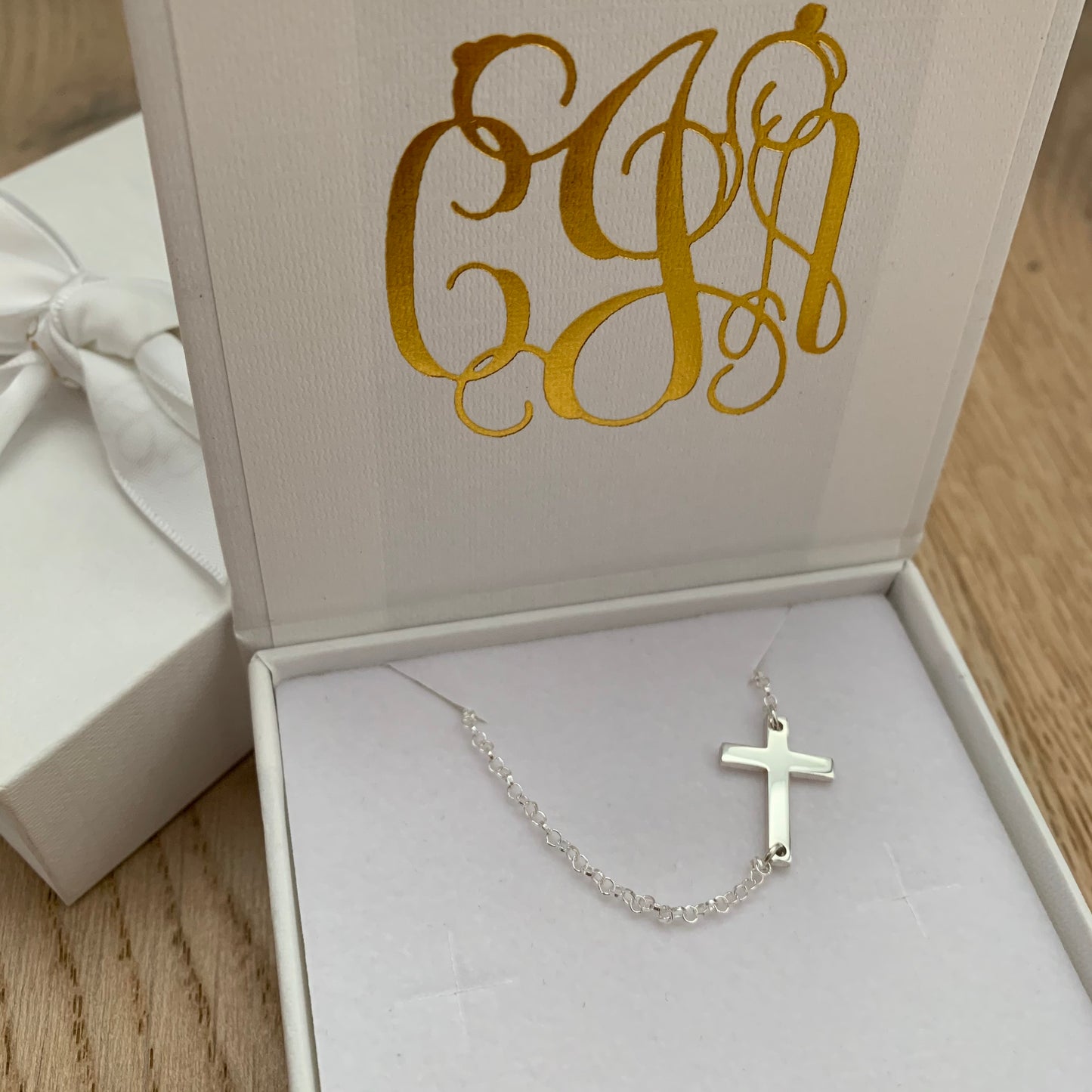 Sideways Cross Necklace
