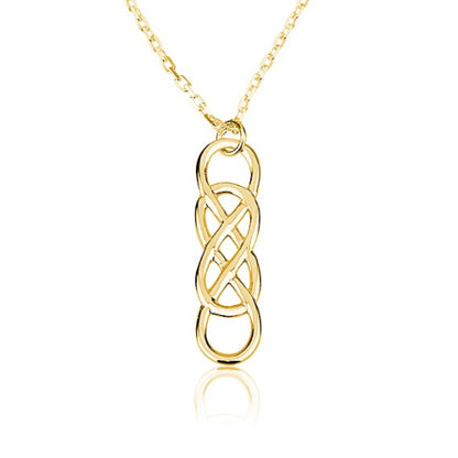 Vertical Double Infinity Necklace