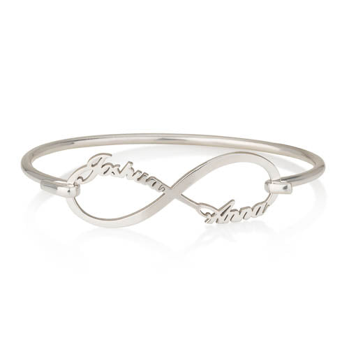 Personalised Infinity Names Bangle