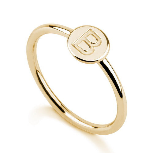 Personalised Initial Band Ring