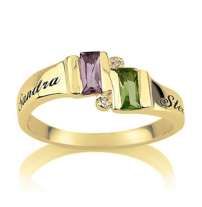 Personalised Birthstone Ring