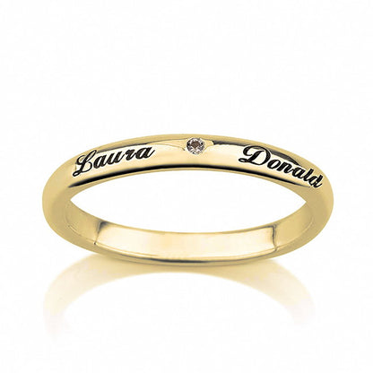 Personalised CZ Ring