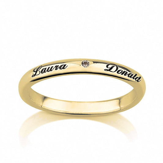 Personalised CZ Ring