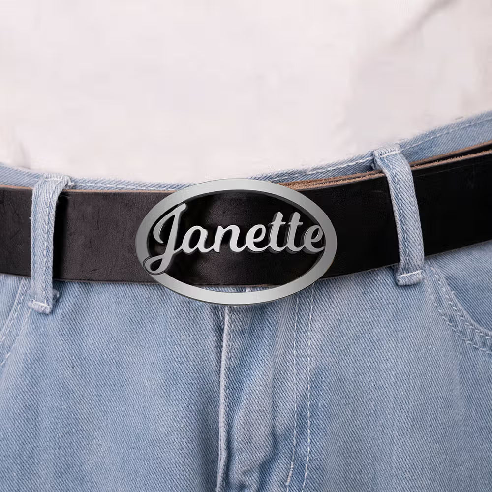 Personalised Name Belt Buckle | Custom Stainless Steel Buckle