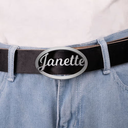 Personalised Name Belt Buckle | Custom Stainless Steel Buckle