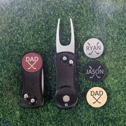 Personalised  Golf Ball Marker Divot Tool