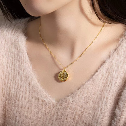 Sunflower Colour Photo 'You are my Sunshine' Personalised Necklace