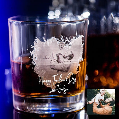 Personalised Family Photo Whisky Glass