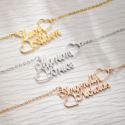 Names & Hearts Personalised Necklace