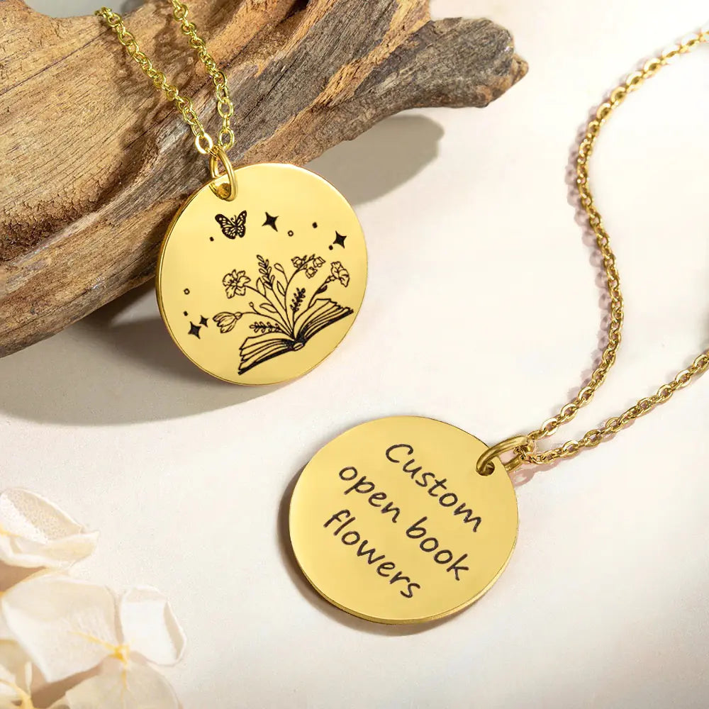 Personalised Blooming Chapters Necklace