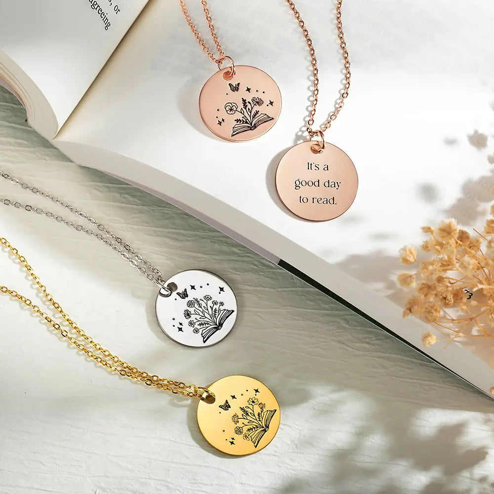 Personalised Blooming Chapters Necklace