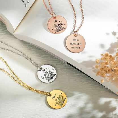 Personalised Blooming Chapters Necklace