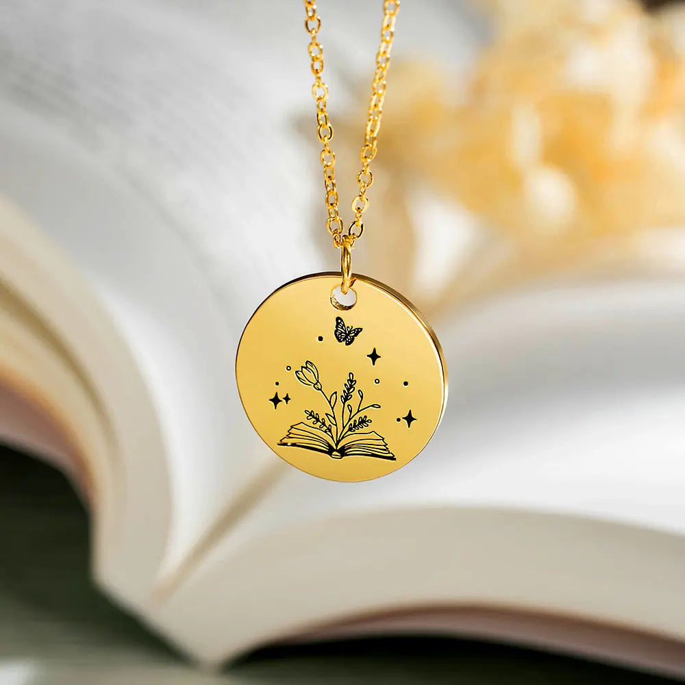 Personalised Blooming Chapters Necklace