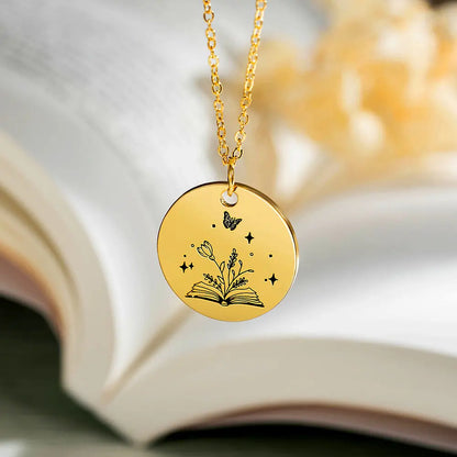 Personalised Blooming Chapters Necklace
