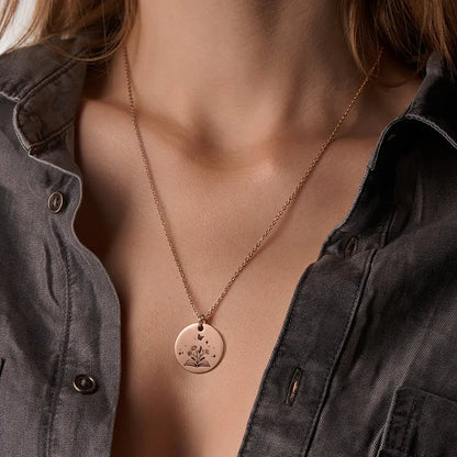 Personalised Blooming Chapters Necklace