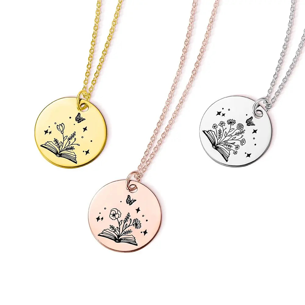 Personalised Blooming Chapters Necklace