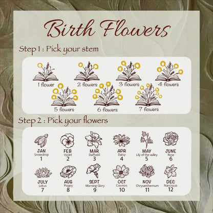 Personalised Blooming Chapters Necklace