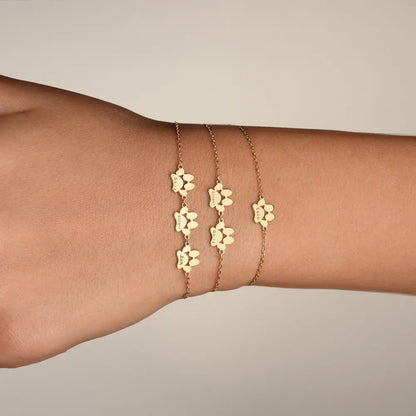 Personalised Pet Paws Bracelet