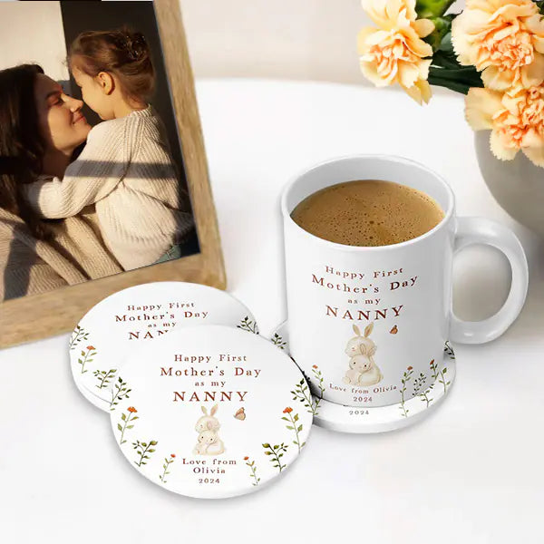 First Mother's Day Nana Mug & Coaster Gift Set